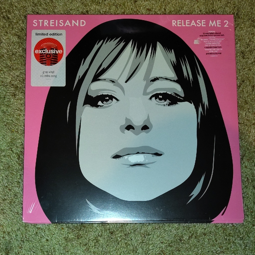 Barbara Streisand Release Me 2 Vinyl - Pink Cover